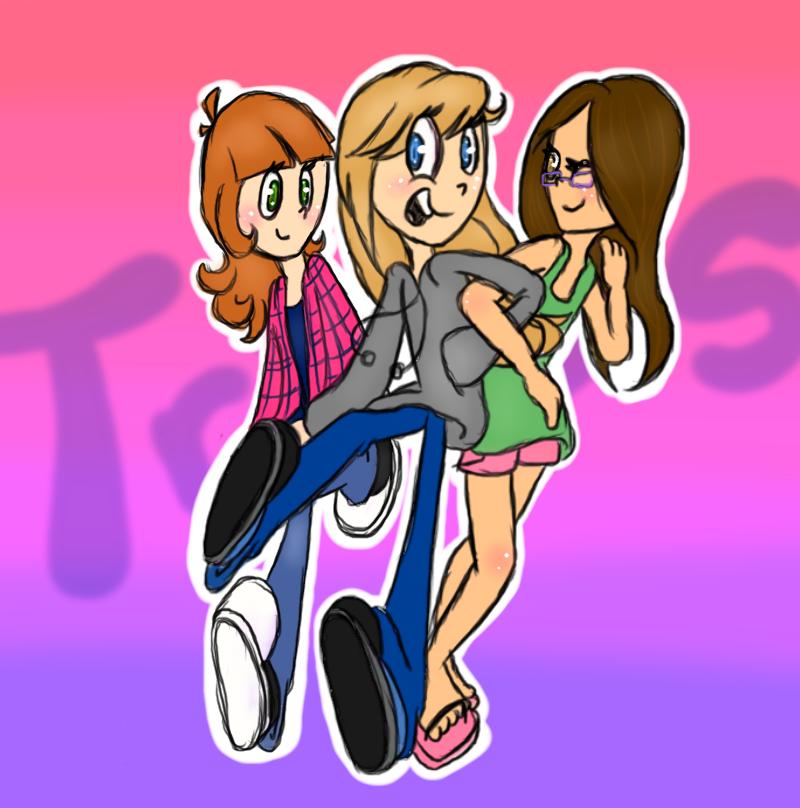 Triplets Deviantart triplets by pinkandorangesunset on DeviantArt