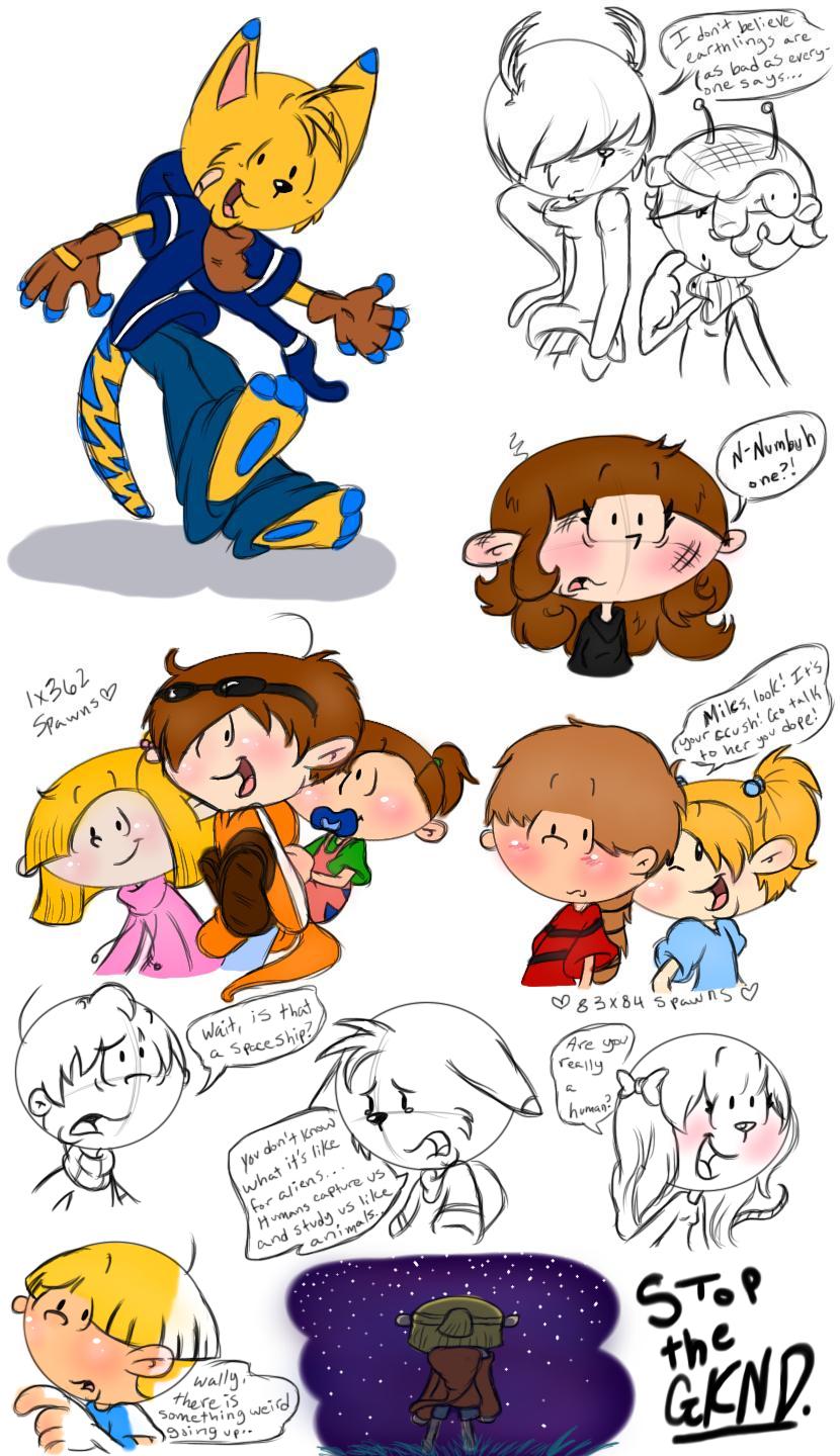 Galactic Kids Next Door Sketches By Pinkandorangesunset On Deviantart