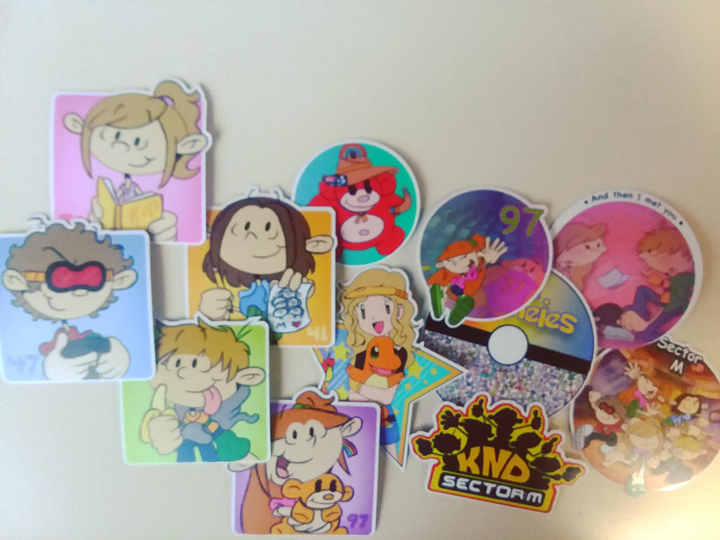 Stickers galore by pinkandorangesunset on DeviantArt