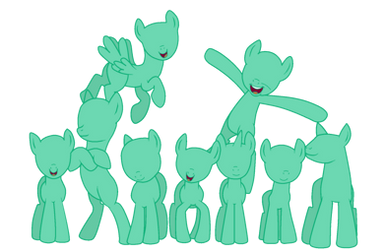 3+ Ponies Bases on MLP-Bases - DeviantArt