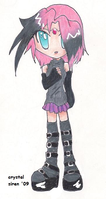 Pink Goth Girl by CrystalSiren7 on DeviantArt