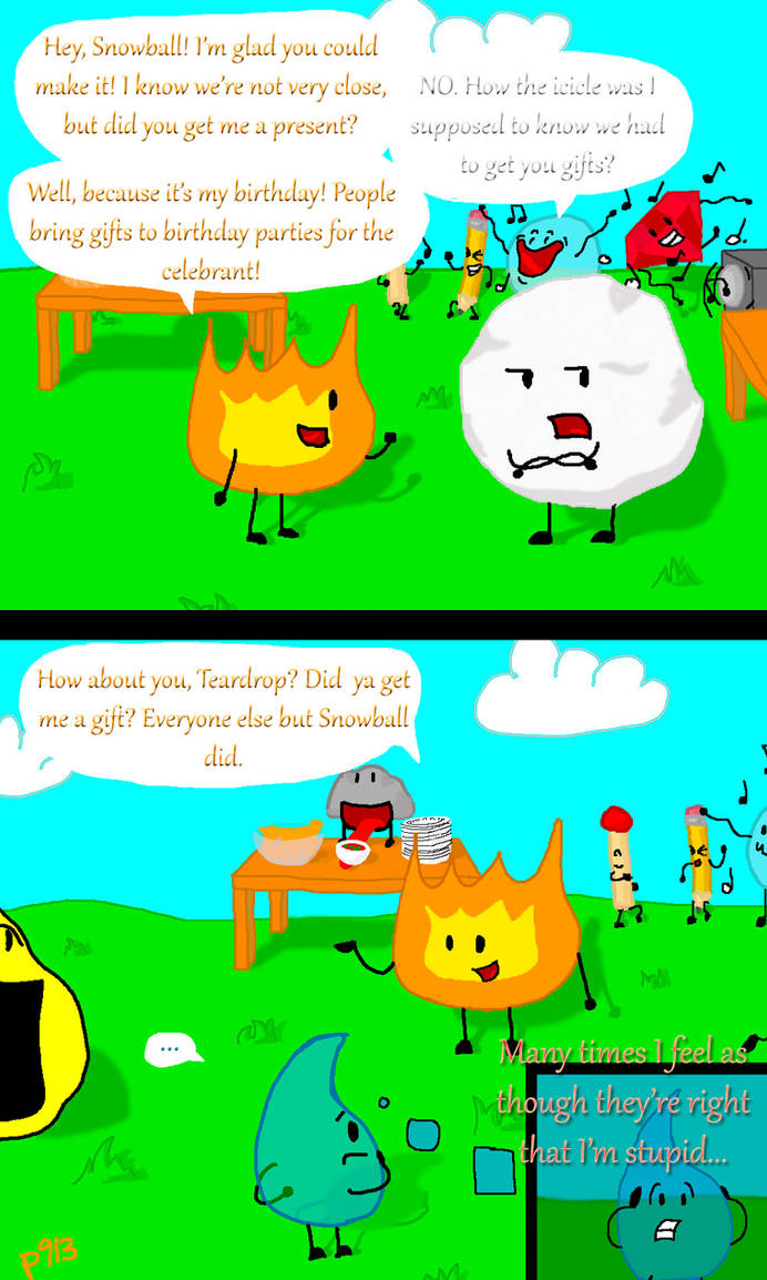 BFDI(A) Comic Part 4 - Presence of Presents by Thundertail913 on DeviantArt