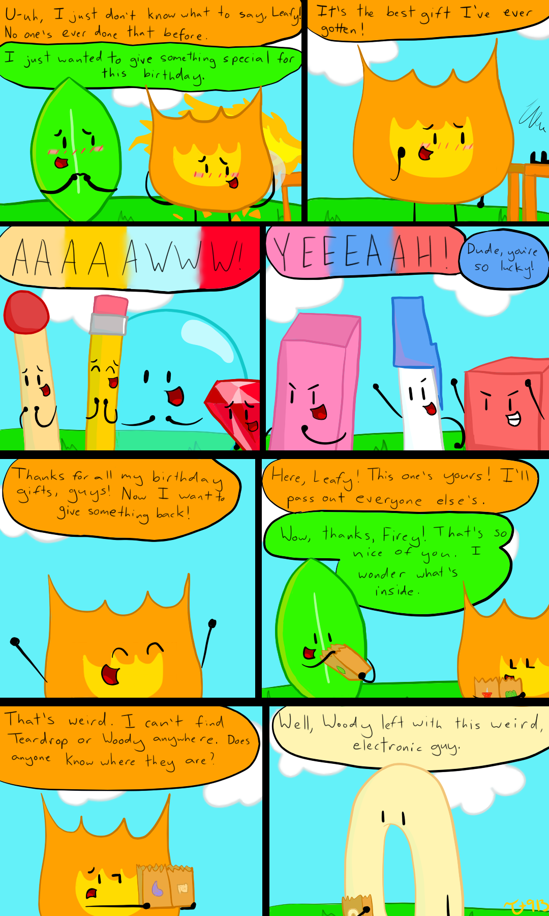 Comic Bfdi Style BFDI(A) Comic Part 12 - Gifts for Gifts by Thundertail913 on DeviantArt