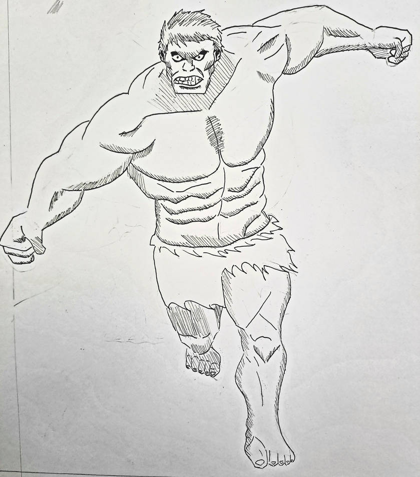 Hulk sketch by Wolcfcop99 on DeviantArt