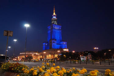 Warsaw by night