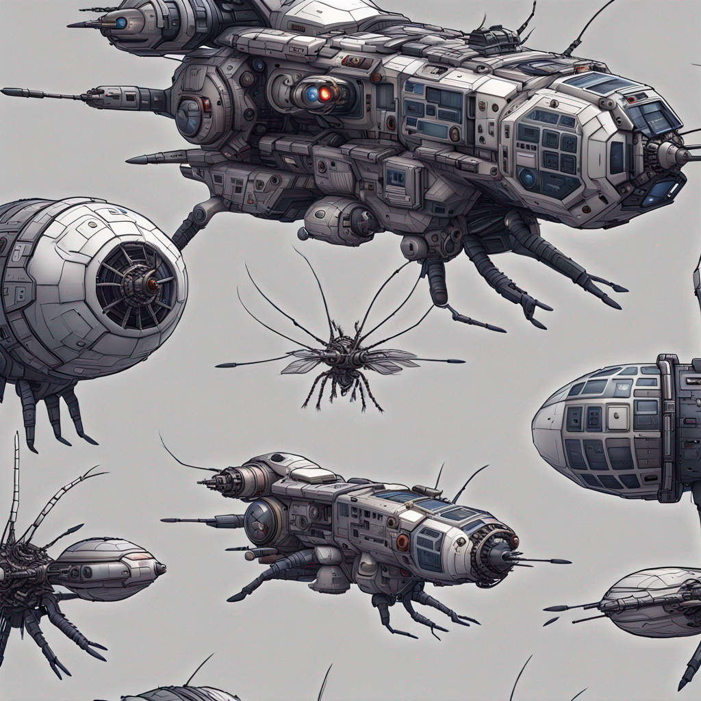 Cockpit Insect Highly detailed Mosquito sci-fi ship in space by Artofvibration on ...