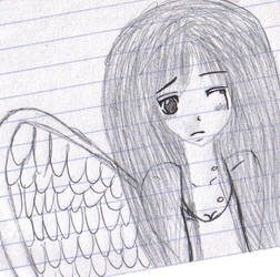 Pre-Drawing of teh angel :3