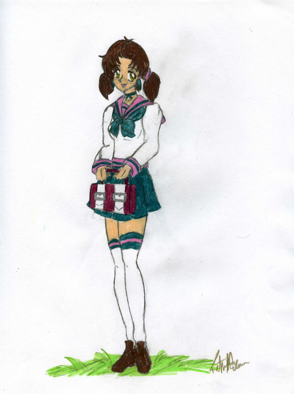 Cute Little School Girl by Dragonflower87 on DeviantArt