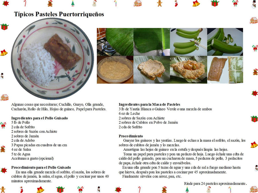 Tutorial Pasteles Tipicos de Puerto Rico Recipe by Aikisune on DeviantArt