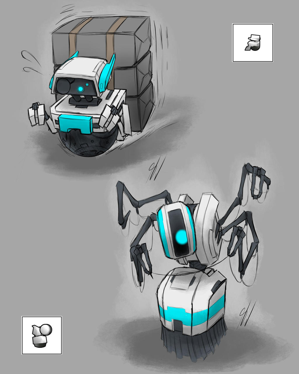 Mechanoid Designs (Biotech) - Lifter and Fabricor by 48JACKAL on DeviantArt