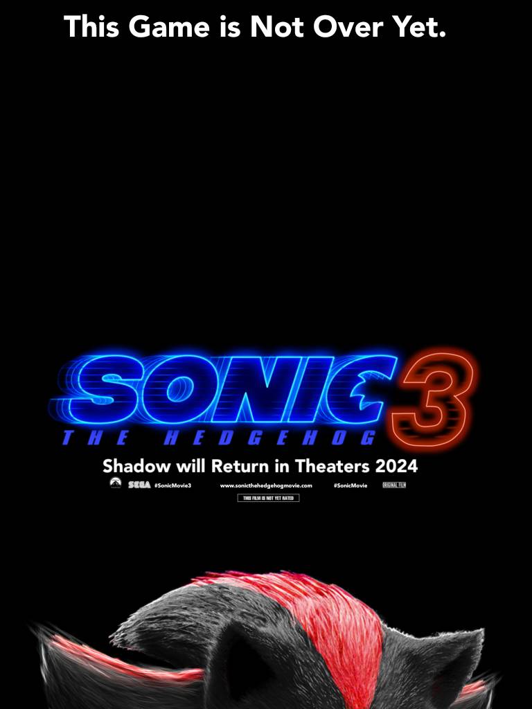 Sonic Movie 3 Fanmade Poster by SEGAROCKS5612Backup on DeviantArt