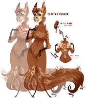 Adoptober || Cafe Au Renard | Auction [ CLOSED ]