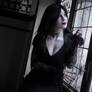 What a glorious evening - Morticia Addams cosplay