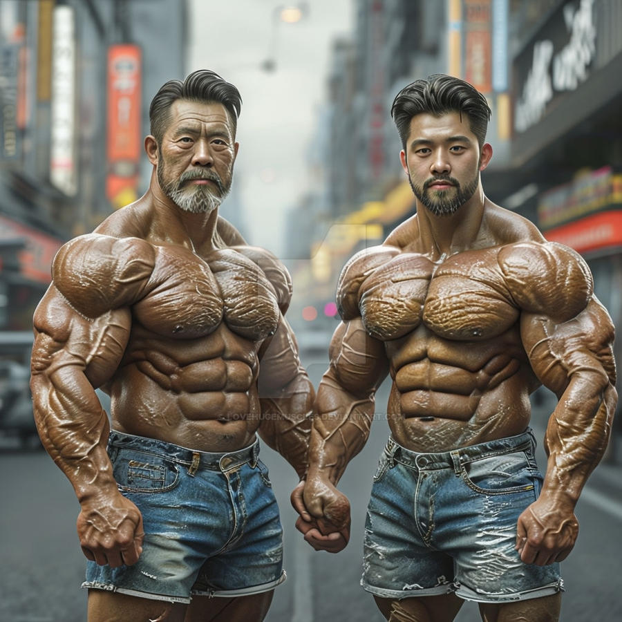 Father Bodybuilder Japanese Bodybuilder Father And Son by lovehugemuscles on DeviantArt