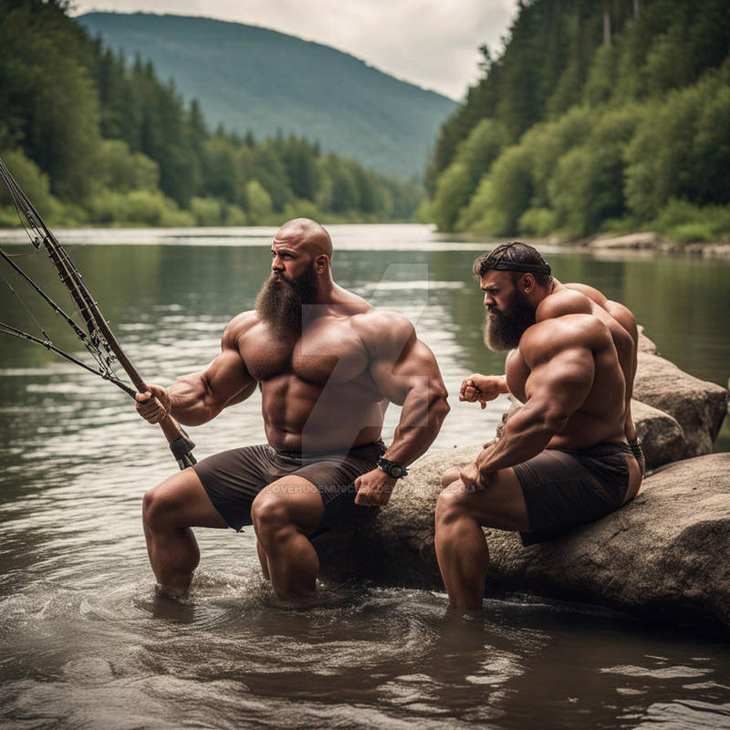 Father Bodybuilder Father And Son Bodybuilders Fishing by lovehugemuscles on DeviantArt