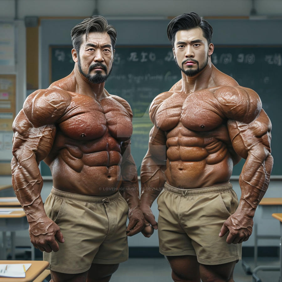 Father Bodybuilder Korean Bodybuilder Father And Son by lovehugemuscles on DeviantArt