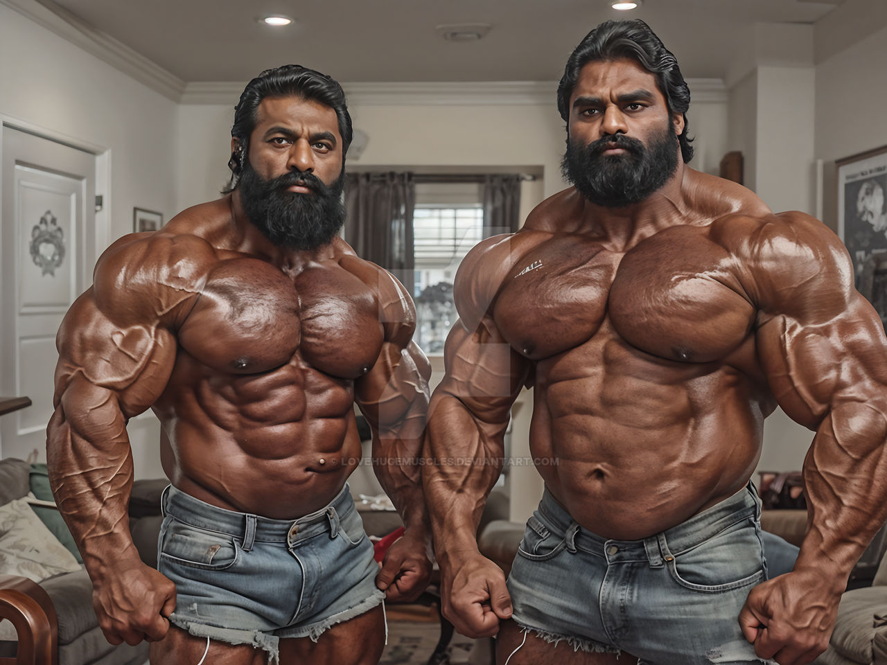 Father Bodybuilder South Asian Bodybuilder Father And Son by lovehugemuscles on DeviantArt