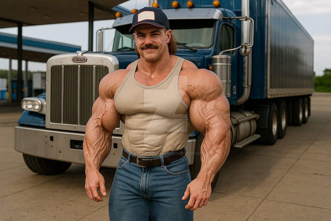 Big Rig Muscle Next To My Big Rig by lovehugemuscles on DeviantArt