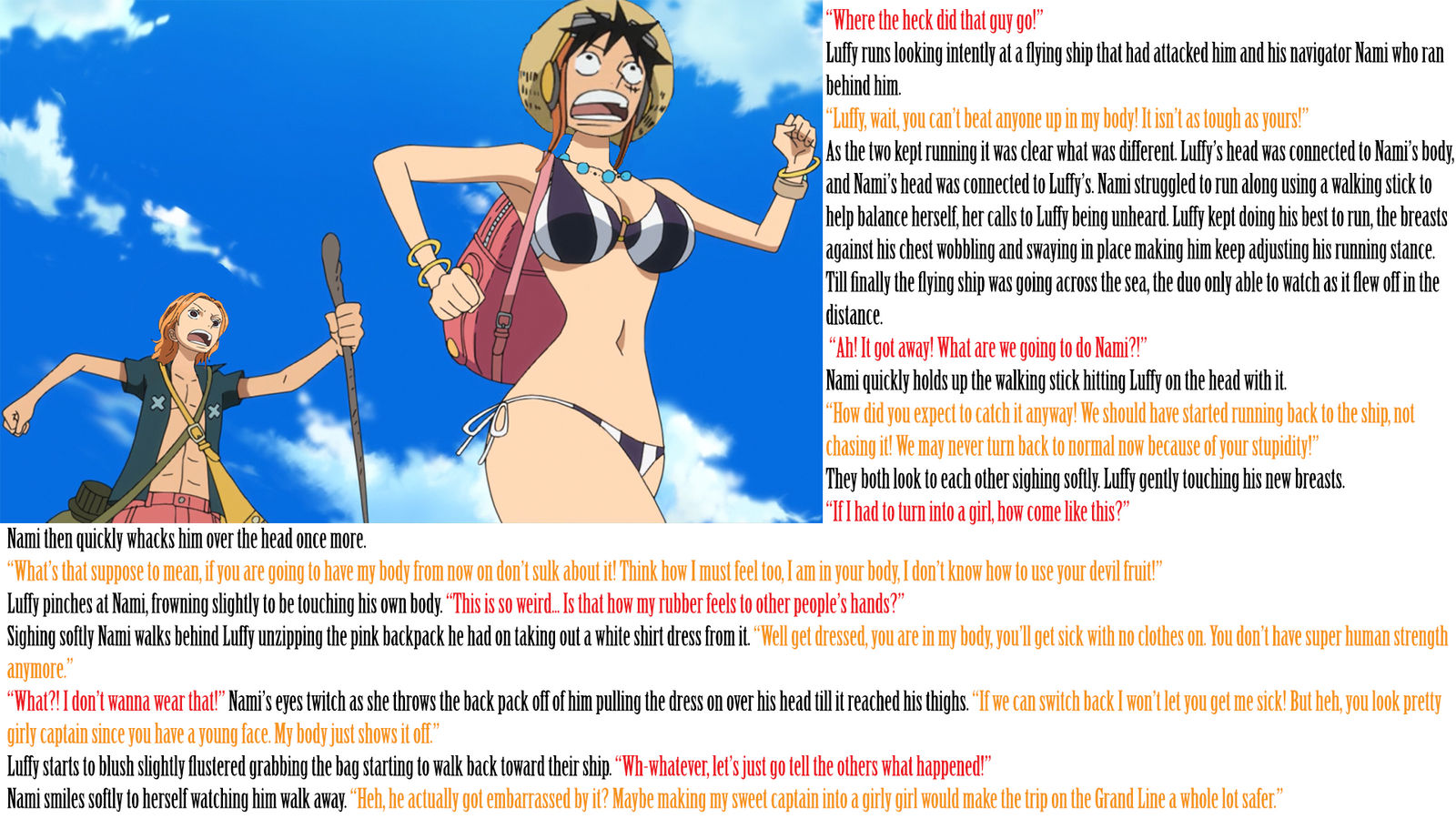 wallpapers One Piece Body Swap one piece headswap 1 by kristinatg on
