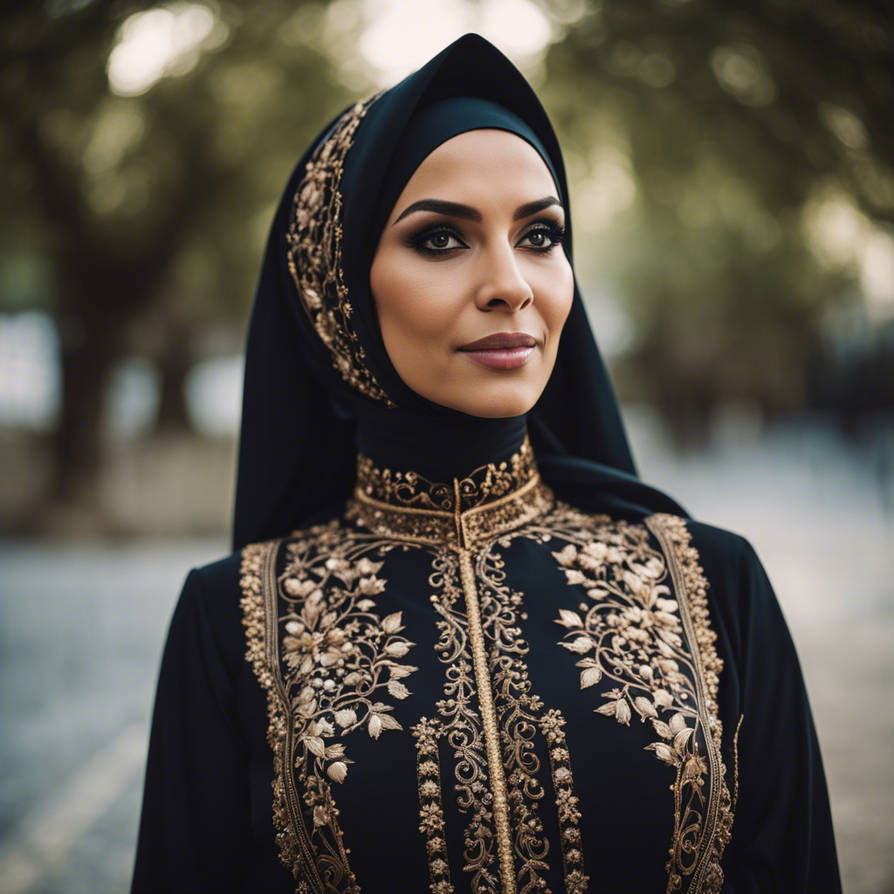 35 Yea Rold Muslim 40 Year Old Muslim Woman In A Richly Embroidered A by usneoides on ...