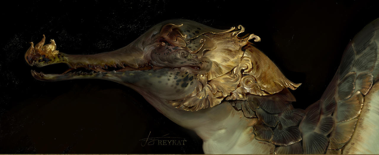 gold pangolin by REYKAT gold pangolin by REYKAT