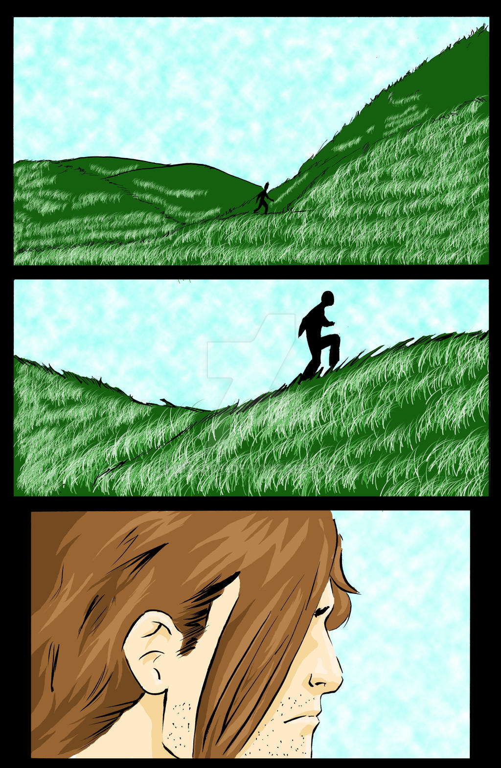 Deviantart Story Story Page 1 (colored) by Vin4ART on DeviantArt