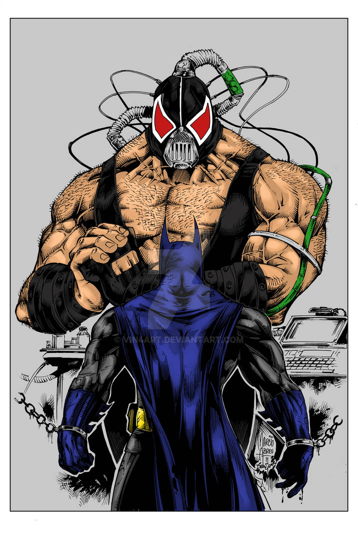 Bane Ink Comic Batman Vs Bane Ink By Marcioabreu by Vin4ART on DeviantArt
