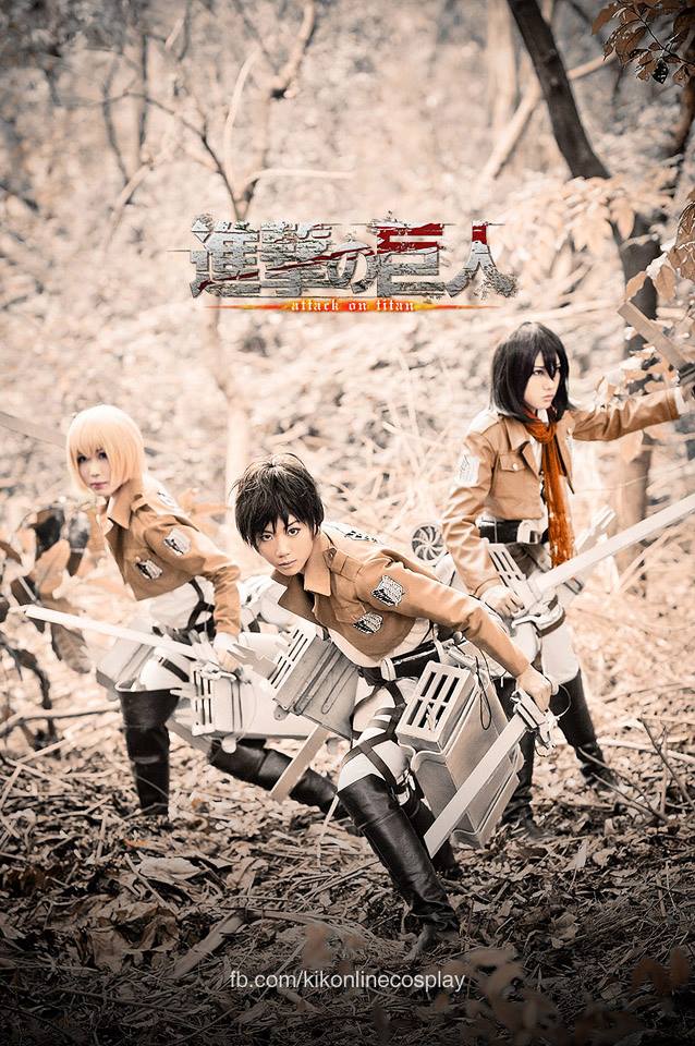 Shingeki no Kyojin - Eren Mikasa Armin