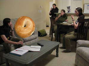 Man turns into bagel