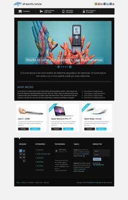 Dreamtronics web layout