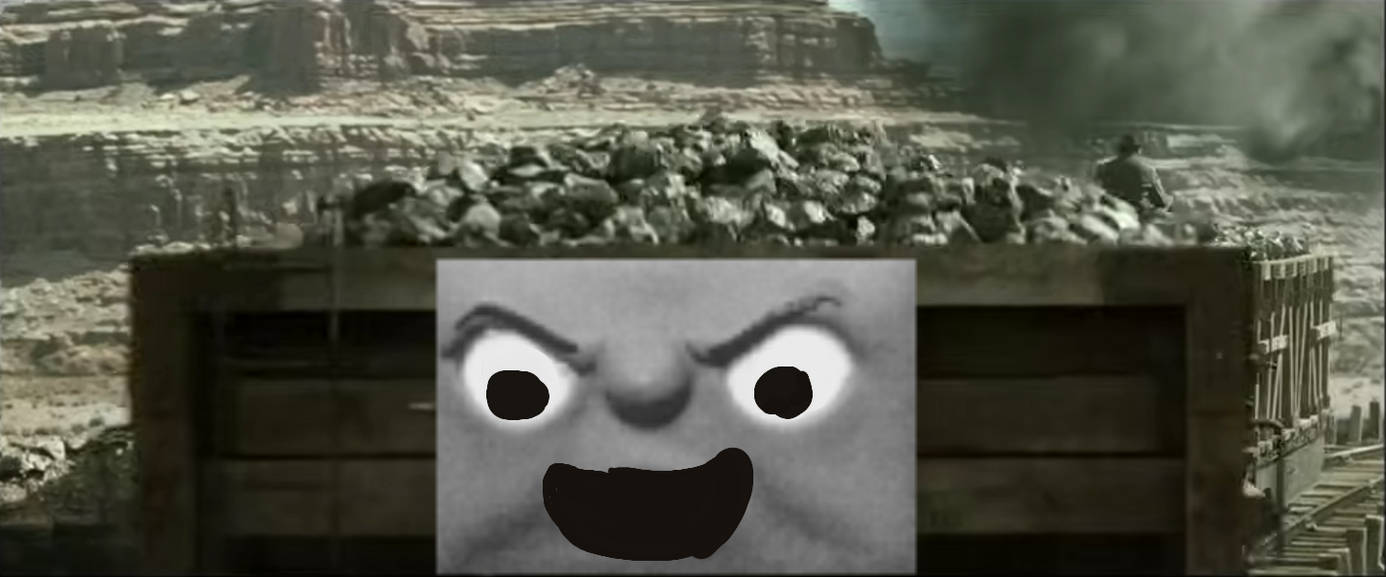 Lone ranger train chase but the trucks have faces4 by Sabertooth3 on ...