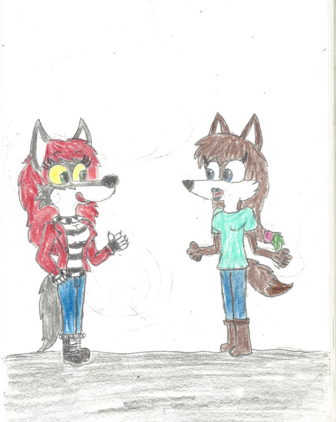 Sabertooth3 Deviantart Engine Allison Wolford meets Kayla Coyote by Sabertooth3 on DeviantArt