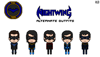 PIXEL TOONS: Nightwing Alternate Outfits