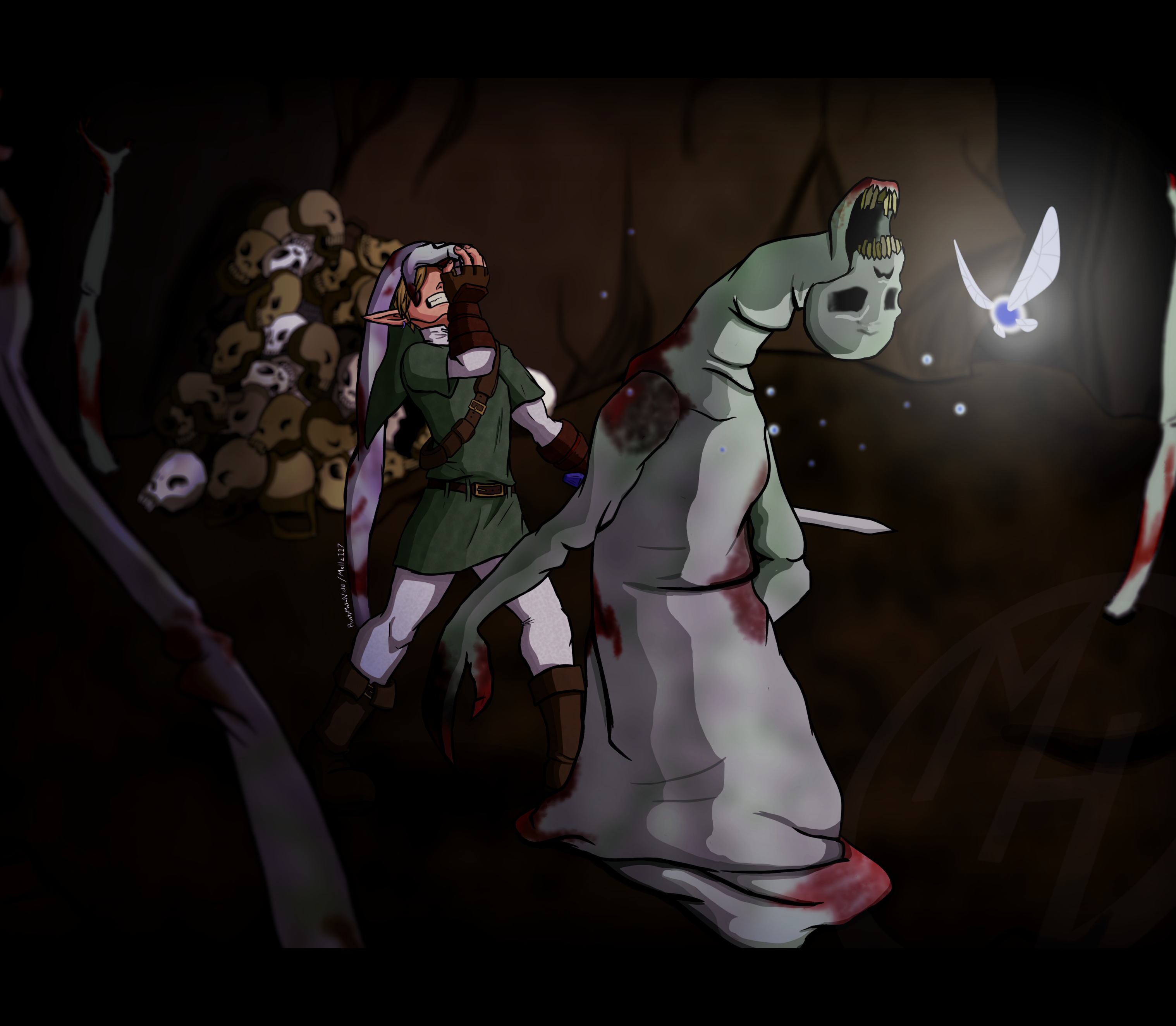 Link Vs Dead Hand By Rustymetalviolet On Deviantart