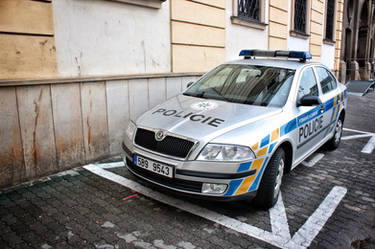 Czech Skoda Police Car
