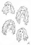Some curly hair references