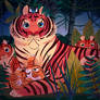 Mama Tigress and her Cubs