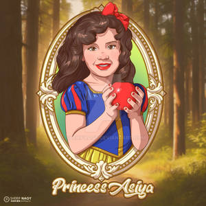 Princess Asiya birthday poster