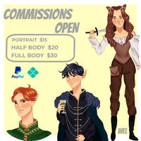 COMMISSIONS OPEN - NEW PRICES by welsketches
