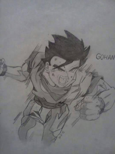 Gohan Writing Gohan by Gardena18swag on DeviantArt