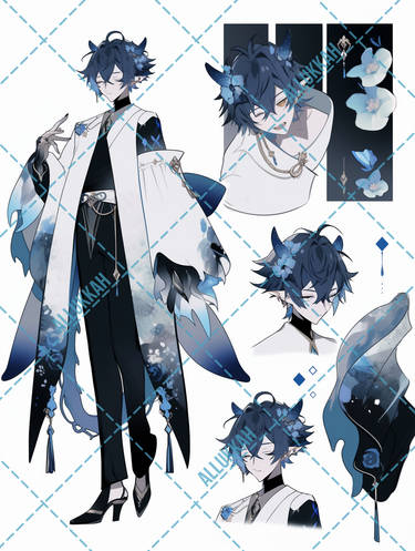 [OPEN] Adopt #116 : Husbando - Blue Oni