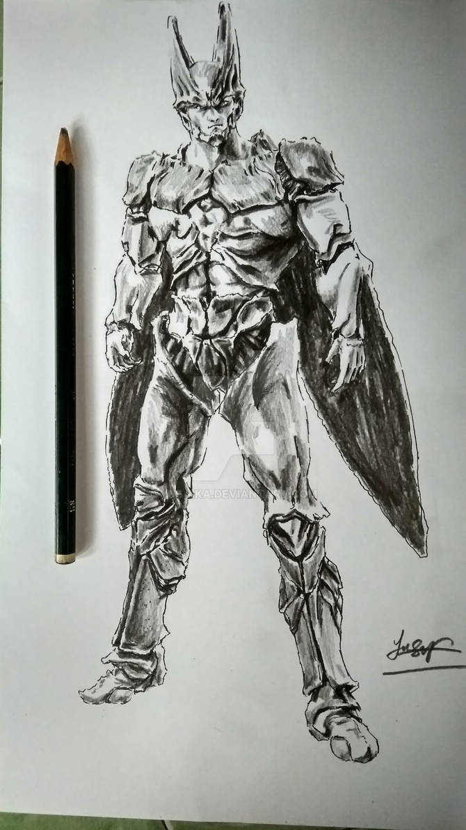 Perfect cell pencil sketch by Yusaika on DeviantArt