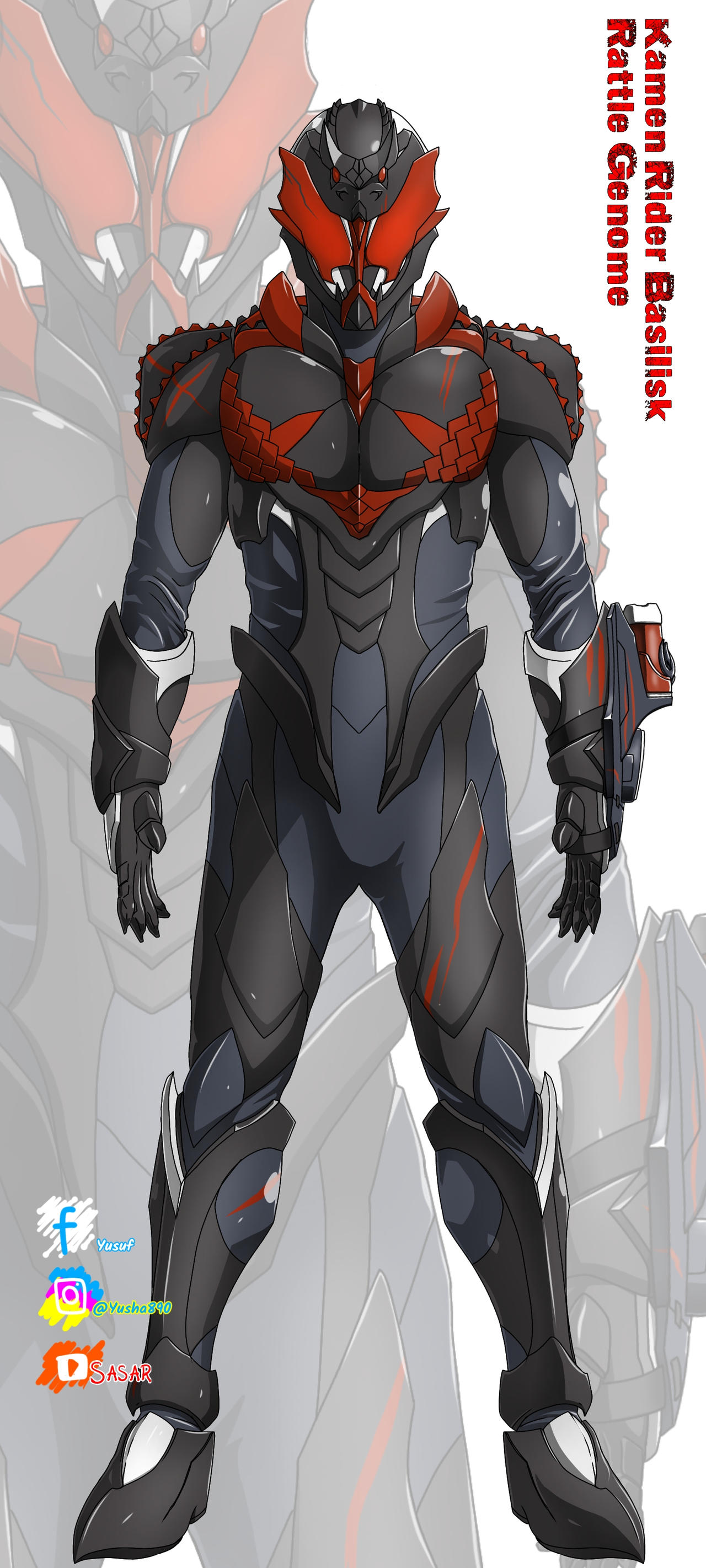 Basilisk Rider Kamen rider Basilisk Rattle Genome by Yusaika on DeviantArt