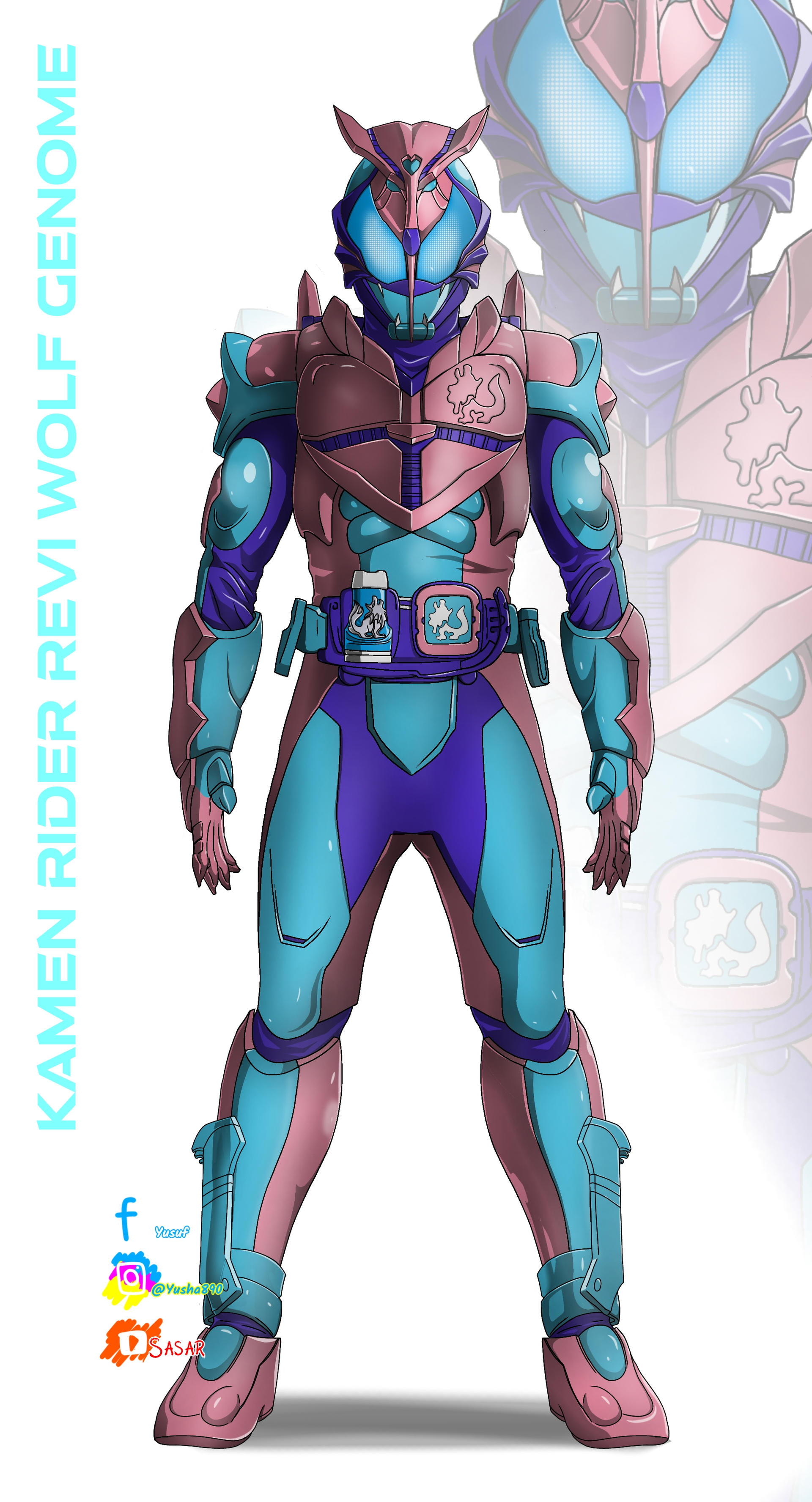 Kamen rider Revi Wolf Genome by Yusaika on DeviantArt