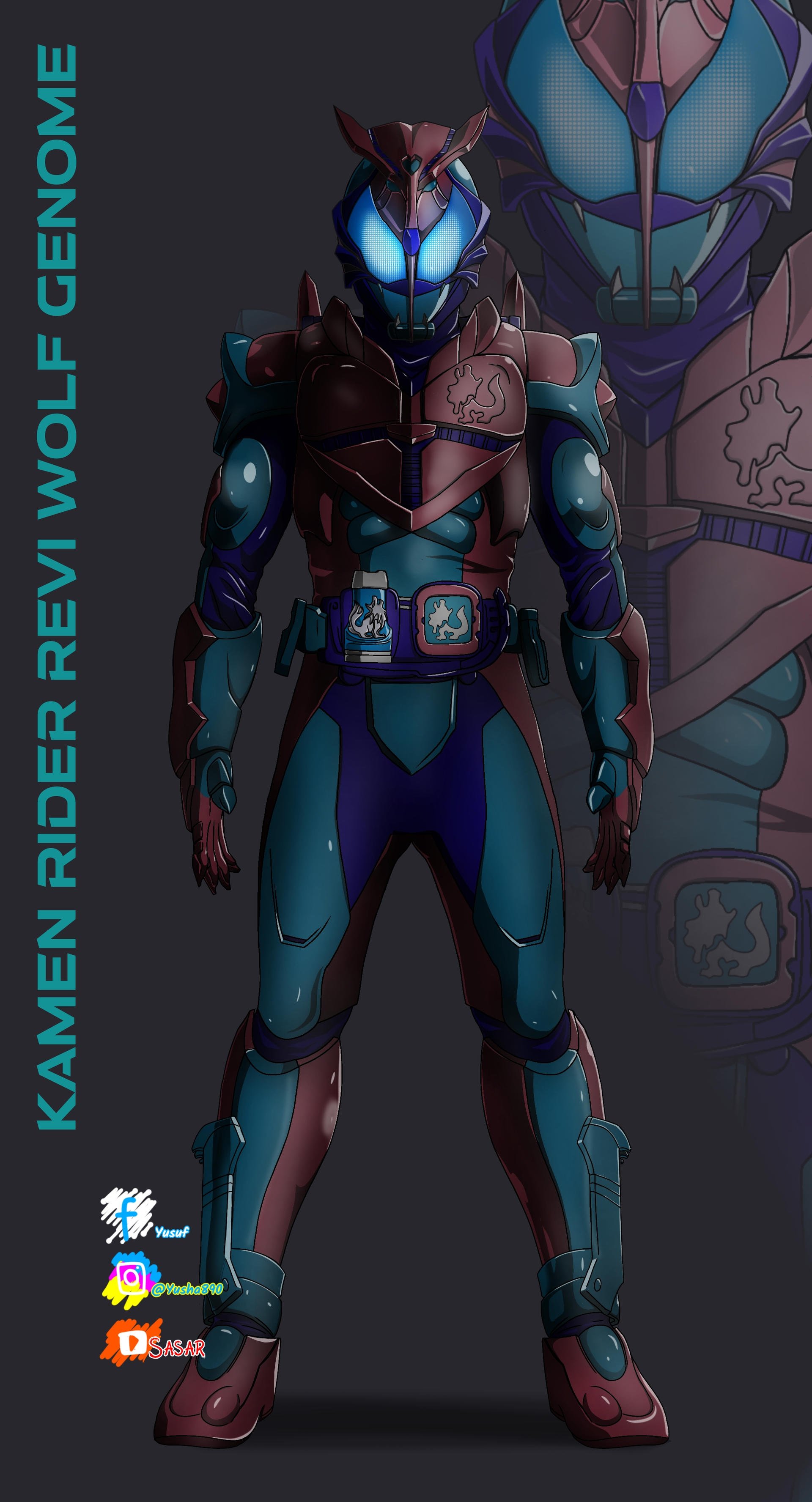 Kamen rider Revi Wolf Genome by Yusaika on DeviantArt