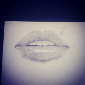 Lips drawing