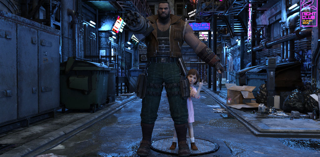 Barret and Marlene Wallace by myuhinny on DeviantArt