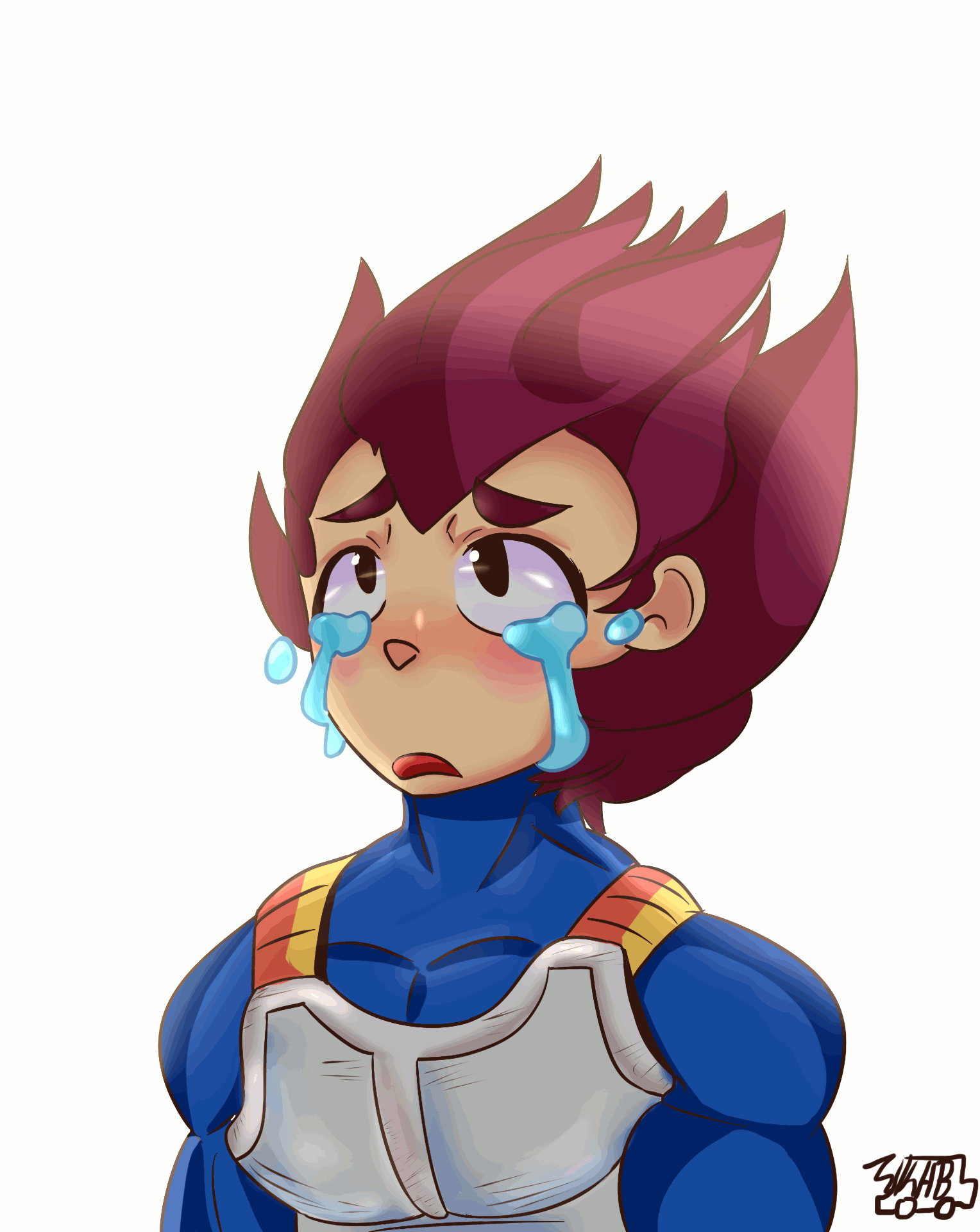Trunks Cry Vegeta Super Saiyan Cry