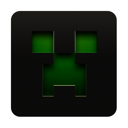 Black Creeper Minecraft Icon by IDarkStreak on DeviantArt