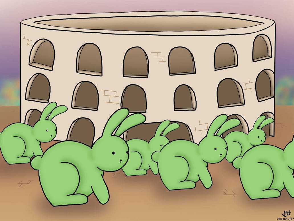 Radioactive Rabbits Racing 'Round Rome by SKiwiShii on DeviantArt